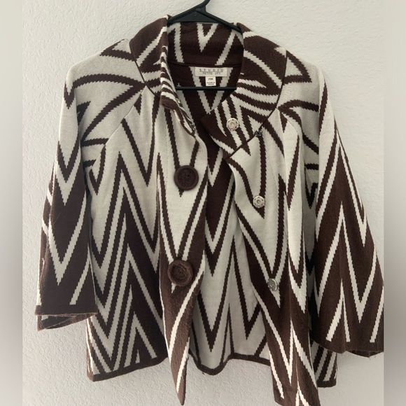 John Paul Richard Sweater Petites M Women’s Wide Sleeve Jacket JPR Vintage - Picture 8 of 15